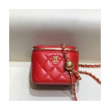 Chanel 2020 Leather Chain Shoulder Cross Bag,11CM - 샤넬 2020 여성용 레더 체인 숄더 크로스백,CHAB1461,11CM,레드