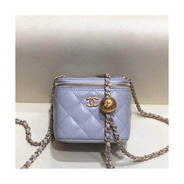 Chanel 2020 Leather Chain Shoulder Cross Bag,11CM - 샤넬 2020 여성용 레더 체인 숄더 크로스백,CHAB1458,11CM,그레이