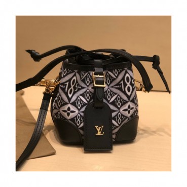 Louis Vuitton 2020 Denim Mini Bucket Shoulder Cross Bag,12cm - 루이비통 2020 데님 미니 버킷 숄더 크로스백 M57099,LOUB2047,12cm,블랙