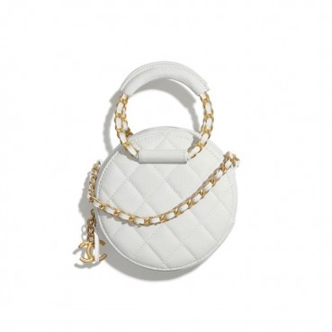 Chanel 2020 Leather Chain Tote Shoulder Cross Bag,12CM - 샤넬 2020 여성용 레더 체인 토트 숄더 크로스백,CHAB1454,12CM,화이트