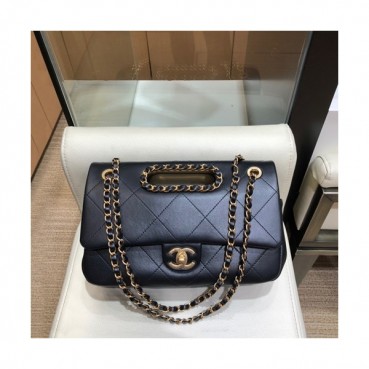 Chanel 2020 Leather Chain Shoulder Cross Bag,26CM - 샤넬 2020 여성용 레더 체인 숄더 크로스백,CHAB1438,26CM,블랙