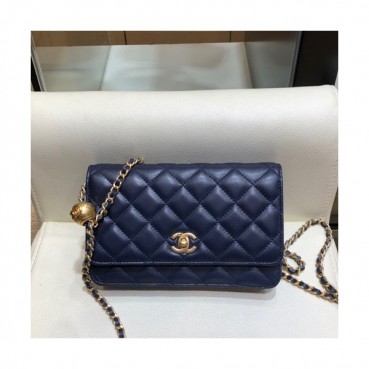 Chanel 2020 WOC Chain Cross Bag,19CM - 샤넬 2020 WOC 체인 크로스백,CHAB1437,19CM,네이비