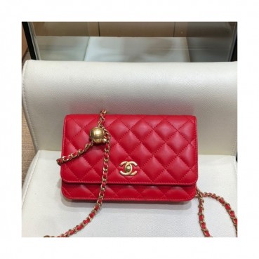 Chanel 2020 WOC Chain Cross Bag,19CM - 샤넬 2020 WOC 체인 크로스백,CHAB1436,19CM,레드