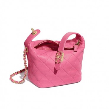 Chanel 2020 Leather Chain Tote Shoulder Cross Bag,15CM - 샤넬 2020 여성용 레더 체인 토트 숄더 크로스백,CHAB1426,15CM,핑크