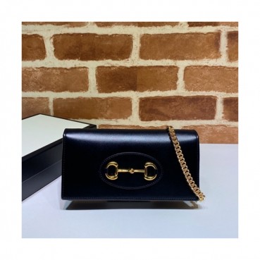 Gucci 2020 Horsebit Chain Cross Bag,19CM - 구찌 2020 홀스빗 여성용 체인 크로스백 621892,GUB1073,19cm,블랙