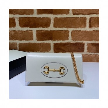 Gucci 2020 Horsebit Chain Cross Bag,19CM - 구찌 2020 홀스빗 여성용 체인 크로스백 621892,GUB1072,19cm,화이트