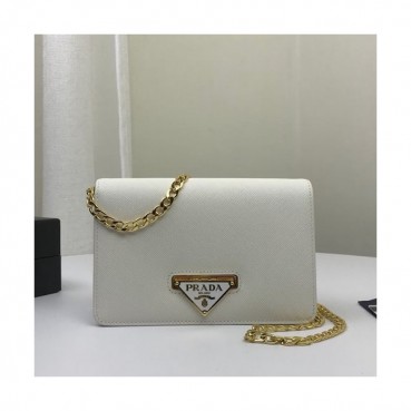 Prada 2020 Leather Chain Shoulder Cross  Bag  ,18CM - 프라다 2020 레더 체인 숄더 크로스백 ,1BP006