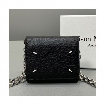 Maison Margiela 2020  Leather Mini Chain Shoulder Cross Bag,10cm - 메종 마르지엘라 2020 레더 미니 체인 숄더 크로스백,MMB0033,10cm,블랙