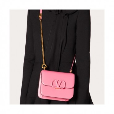 Valentino 2019 Leather Garavani Vsling Shoudler Cross Bag,18/22CM - 발렌티노 2019 레더 가라바니 브이슬링 숄더 크로스백,VTB0936,18/22CM,핑크