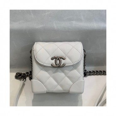 Chanel 2019 Leather Chain Shoulder Cross Bag,11CM - 샤넬 2019 여성용 레더 체인 숄더 크로스백,CHAB1394,11CM,화이트
