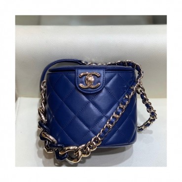 Chanel 2019 Leather Chain Shoulder Cross Bag,15CM - 샤넬 2019 여성용 레더 체인 숄더 크로스백,CHAB1391,15CM,블루