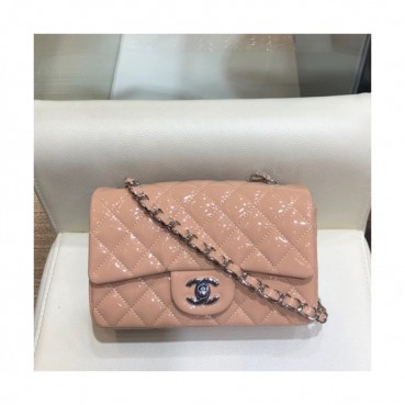 Chanel 2019 Leather Chain Shoulder Cross Bag,20CM - 샤넬 2019 여성용 레더 체인 숄더 크로스백,CHAB1387,20CM,베이지핑크