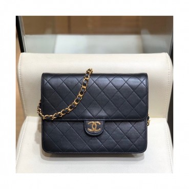 Chanel 2019 Chain Cross Bag,22CM - 샤넬 2019 체인 크로스백,CHAB1384,22CM,블랙