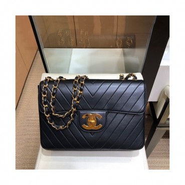 Chanel 2019 Leather Chain Shoulder Cross Bag,30CM - 샤넬 2019 여성용 레더 체인 숄더 크로스백,CHAB1371,30CM,블랙