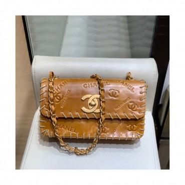 Chanel 2019 Leather Chain Shoulder Cross Bag,25CM - 샤넬 2019 여성용 레더 체인 숄더 크로스백,CHAB1359,25CM,카멜