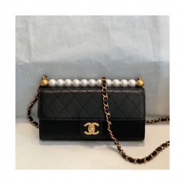 Chanel 2019 Leather Chain Shoulder Cross Bag,19CM - 샤넬 2019 여성용 레더 체인 숄더 크로스백,CHAB1358,19CM,블랙