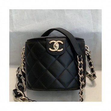 Chanel 2019 Leather Chain Shoulder Cross Bag,15CM - 샤넬 2019 여성용 레더 체인 숄더 크로스백,CHAB1352,15CM,블랙