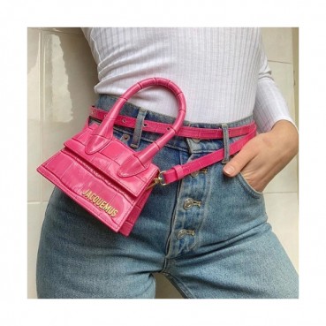 Jacquemus 2019 Leather Mini Tote Shoulder Cross Bag ,12cm - 자크뮈스 2019 레더 여성용 미니 토트 숄더 크로스백 JACB0024,12cm,핑크