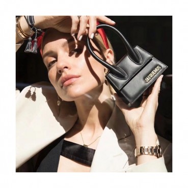 Jacquemus 2019 Leather Mini Tote Shoulder Cross Bag ,12cm - 자크뮈스 2019 레더 여성용 미니 토트 숄더 크로스백 JACB0018,12cm,블랙