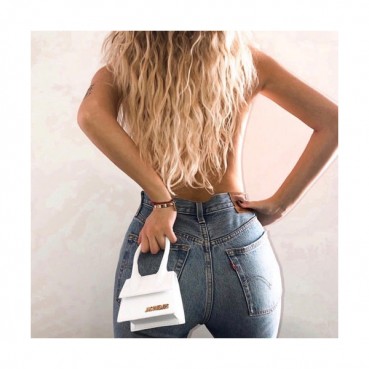 Jacquemus 2019 Leather Mini Tote Shoulder Cross Bag ,12cm - 자크뮈스 2019 레더 여성용 미니 토트 숄더 크로스백 JACB0017,12cm,화이트