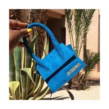 Jacquemus 2019 Suede Mini Tote Shoulder Cross Bag ,12cm - 자크뮈스 2019 스웨이드 여성용 미니 토트 숄더 크로스백 JACB0016,12cm,블루