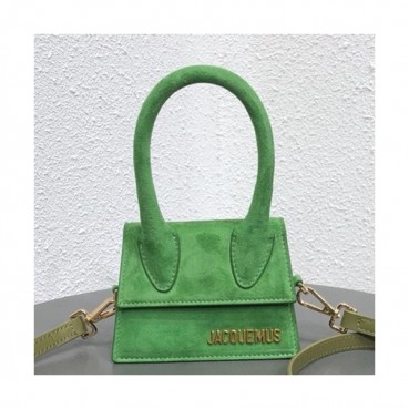 Jacquemus 2019 Suede Mini Tote Shoulder Cross Bag ,12cm - 자크뮈스 2019 스웨이드 여성용 미니 토트 숄더 크로스백 JACB0014,12cm,그린
