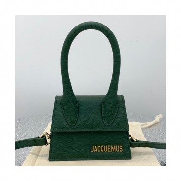 Jacquemus 2019 Leather Mini Tote Shoulder Cross Bag ,12cm - 자크뮈스 2019 레더 여성용 미니 토트 숄더 크로스백 JACB0012,12cm,그린