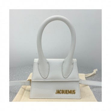 Jacquemus 2019 Leather Mini Tote Shoulder Cross Bag ,12cm - 자크뮈스 2019 레더 여성용 미니 토트 숄더 크로스백 JACB0011,12cm,화이트