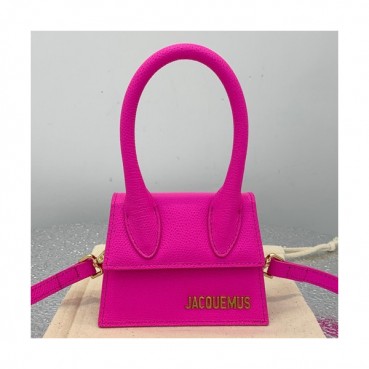 Jacquemus 2019 Leather Mini Tote Shoulder Cross Bag ,12cm - 자크뮈스 2019 레더 여성용 미니 토트 숄더 크로스백 JACB0010,12cm,핑크