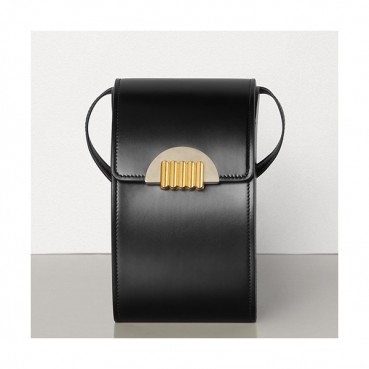 Bottega Veneta 2019 Spazzolato Bean Shoulder Cross Bag,20cm - 보테가 베네타 2019 스파졸라토 빈 숄더 크로스백, 588034,BVB0455,20cm,블랙