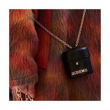 Jacquemus 2019 Leather Mini Chain Shoulder Cross Bag ,10cm - 자크뮈스 2019 레더 여성용 미니 체인 숄더 크로스백 JACB0002,10cm,블랙