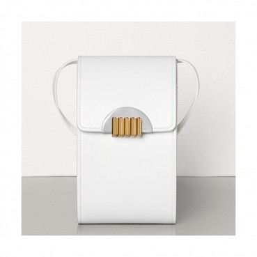 Bottega Veneta 2019 Spazzolato Bean Shoulder Cross Bag,20cm - 보테가 베네타 2019 스파졸라토 빈 숄더 크로스백, 588034,BVB0456,20cm,화이트