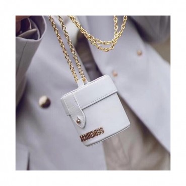Jacquemus 2019 Leather Mini Chain Shoulder Cross Bag ,10cm - 자크뮈스 2019 레더 여성용 미니 체인 숄더 크로스백 JACB0003,10cm,화이트