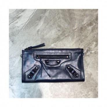 Balenciaga 2019 Leather Clutch Bag / Shoulder Cross Bag ,25CM - 발렌시아가 2019 여성용 레더 클러치백 / 숄더 크로스백,BGB0485,25CM,네이비