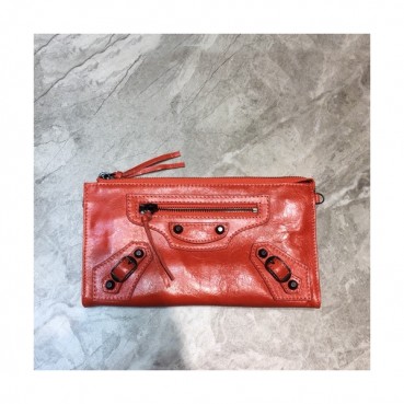 Balenciaga 2019 Leather Clutch Bag / Shoulder Cross Bag ,25CM - 발렌시아가 2019 여성용 레더 클러치백 / 숄더 크로스백,BGB0484,25CM,오렌지레드