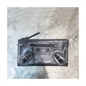 Balenciaga 2019 Leather Clutch Bag / Shoulder Cross Bag ,25CM - 발렌시아가 2019 여성용 레더 클러치백 / 숄더 크로스백,BGB0483,25CM,다크그레이
