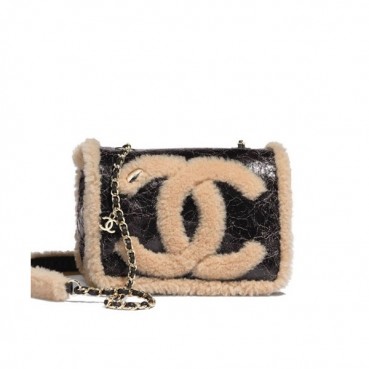 Chanel 2019 Women Chain Shoulder Cross Bag,18cm - 샤넬 2019 여성용 체인 숄더 크로스백 CHAB1284, 18cm,블랙+베이지
