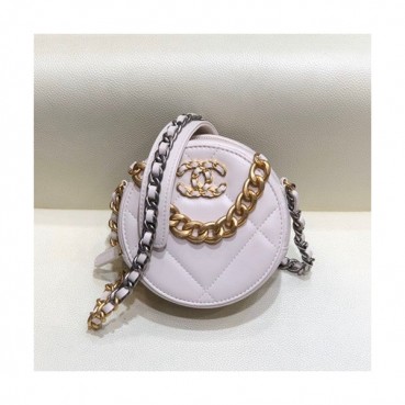 Chanel 2019 Women Mini Cross Bag,12cm - 샤넬 2019 여성용 미니 크로스백 CHAB1280, 12cm,화이트