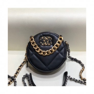 Chanel 2019 Women Mini Cross Bag,12cm - 샤넬 2019 여성용 미니 크로스백 CHAB1279, 12cm,블랙