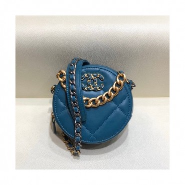 Chanel 2019 Women Mini Cross Bag,12cm - 샤넬 2019 여성용 미니 크로스백 CHAB1277, 12cm,블루