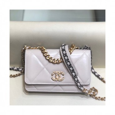 Chanel 2019 WOC Chain Cross Bag,19CM - 샤넬 2019 WOC 체인 크로스백,CHAB1271,19CM,화이트