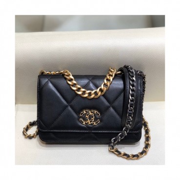 Chanel 2019 WOC Chain Cross Bag,19CM - 샤넬 2019 WOC 체인 크로스백,CHAB1270,19CM,블랙