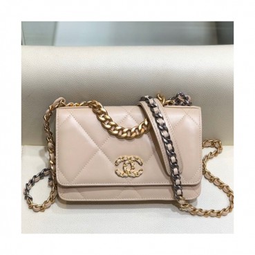 Chanel 2019 WOC Chain Cross Bag,19CM - 샤넬 2019 WOC 체인 크로스백,CHAB1269,19CM,베이지핑크