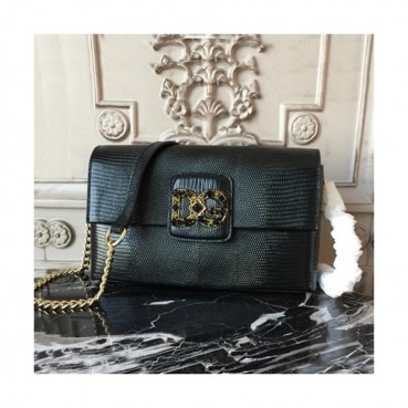 Dolce&Gabbana 2019 Leather Cross Bag ,25CM - 돌체 앤 가바나 2019 레더 여성용 크로스백 DGB0056,25cm,블랙
