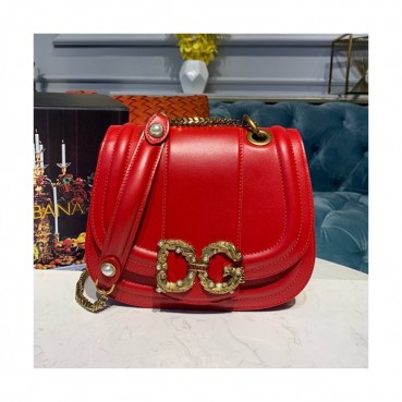Dolce&Gabbana 2019 Leather Shoulder Cross Bag ,22.5CM - 돌체 앤 가바나 2019 레더 여성용 숄더 크로스백 DGB0031,22.5cm,레드