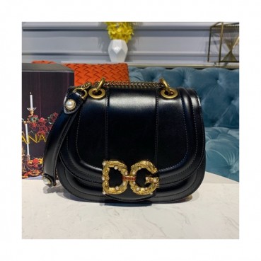 Dolce&Gabbana 2019 Leather Shoulder Cross Bag ,22.5CM - 돌체 앤 가바나 2019 레더 여성용 숄더 크로스백 DGB0029,22.5cm,블랙