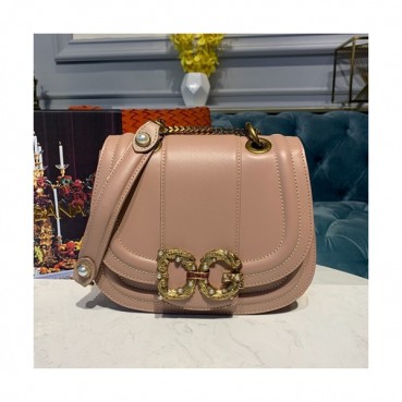 Dolce&Gabbana 2019 Leather Shoulder Cross Bag ,22.5CM - 돌체 앤 가바나 2019 레더 여성용 숄더 크로스백 DGB0028,22.5cm,연핑크베이지