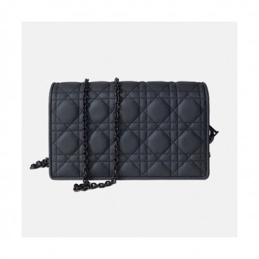 Dior 2019 Chain Shoulder Cross Bag,22CM - 디올 2019 여성용 체인 숄더 크로스백  DIOB0422,22CM,블랙