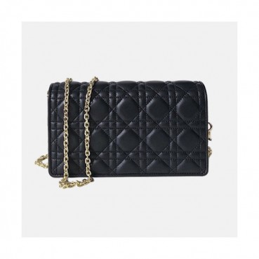 Dior 2019 Chain Shoulder Cross Bag,22CM - 디올 2019 여성용 체인 숄더 크로스백  DIOB0418,22CM,블랙