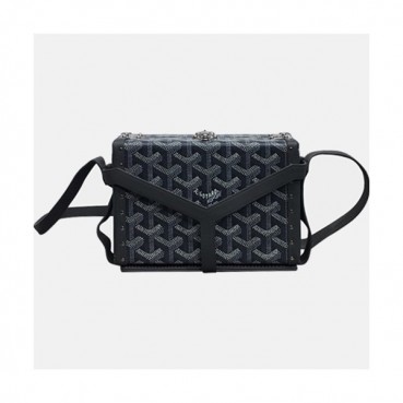 Goyard 2019 PVC & Leather Shoulder Cross Bag,16.5cm - 고야드 2019 PVC & 레더 여성용 숄더 크로스백,GYB0193,16.5cm,그레이